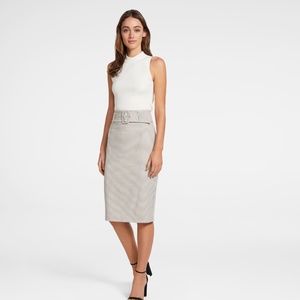 Evernew Charlie belted Pencil skirt
